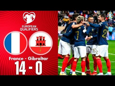 France vs Gibraltar 14-0 highlights & all goals.#kylianmbappe #goals #france #trendingvideos #viral