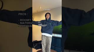 ☃️Hoodie review フーディ レビュー : Aritzia, Essentials, Stussy, Champion, Adanola #hoodies #aritzia e