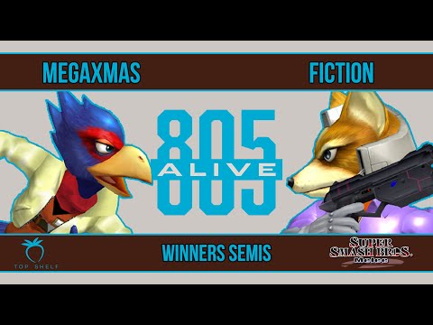 805 Alive - MegaXmas (Falco) VS Fiction (Fox) - SSBM - Winners Semis