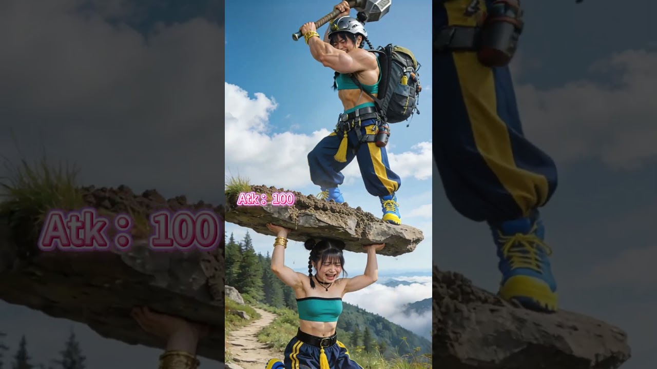 筋肉女团VS猎魔女团  #kpopdemonhunters #huntrix #cosplay