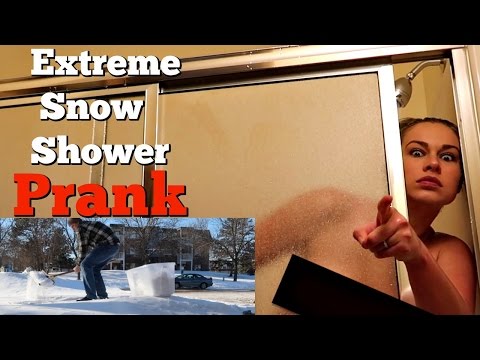 SNOW SHOWER PRANK - Top Husband Vs Wife Pranks Video