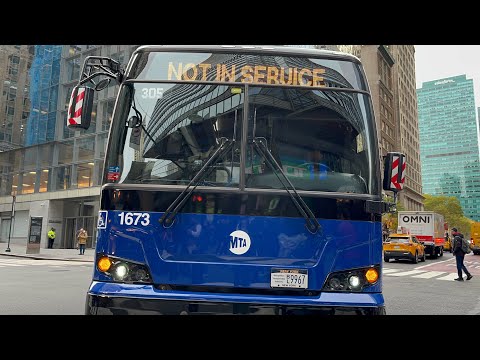 2025 Prevost X3-45 1673 (Charleston) deadheading at 42nd Street/Madison Ave
