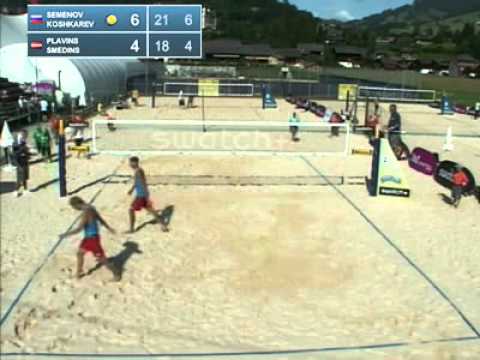 Semenov-Koshkarev RUS vs. Plavins-Smedins LAT Main Draw Round 1 Grand Slam Gstaad WORLD TOUR 2011