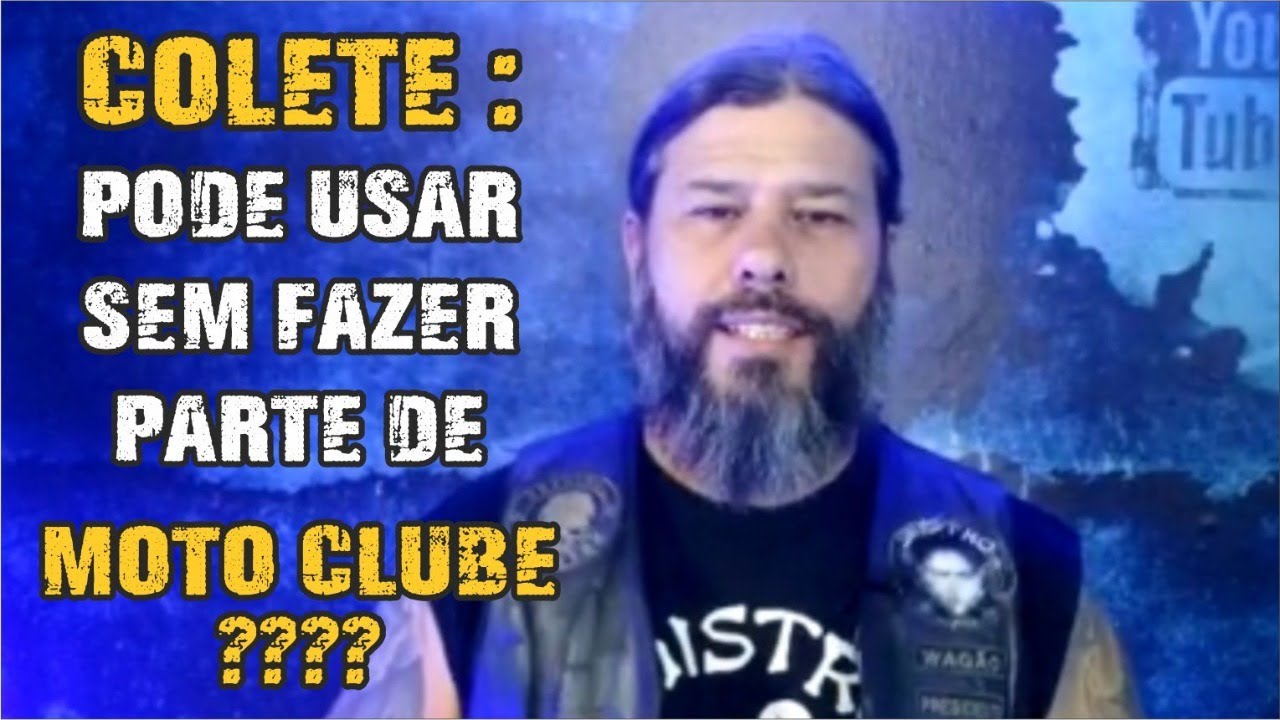 Posso usar colete sem fazer parte de um MOTO CLUBE  