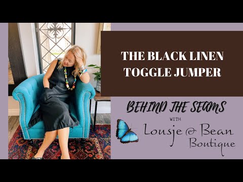 Behind The Seams: THE BLACK LINEN TOGGLE JUMPER
