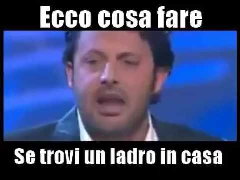 Se trovi un Ladro in casa.....come ti devi comportare