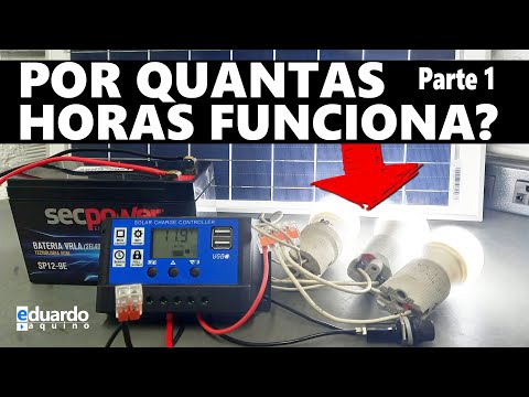 LÂMPADAS 12V na BATERIA de 9Ah, quanto tempo dura?