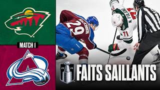 Wild vs Avalanche, match no 1 | 03/05/26 | Faits saillants
