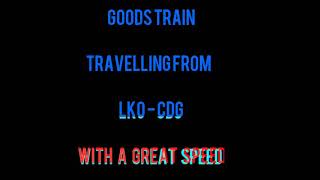 preview picture of video 'Goods train / travelling from / lko - cdg / with a great speed / captured near #akj_station #trendig'