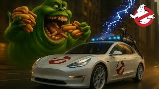 What Happens When Ghostbusters Drive a Tesla? AI Film 👻