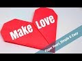 How To Make A Perfect Paper Heart How To Make Love Sign Simple Easy
