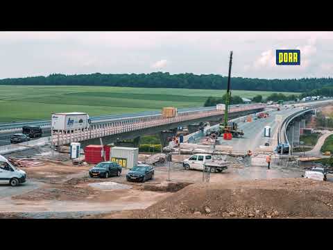 PORR Deutschland: A7 Rothoff - Querverschub der Talbrücke
