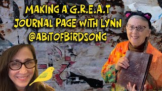 I'm making a G.R.E.A.T. Journal Page with Lynn @abitofbirdsong ! #greatjournalpages