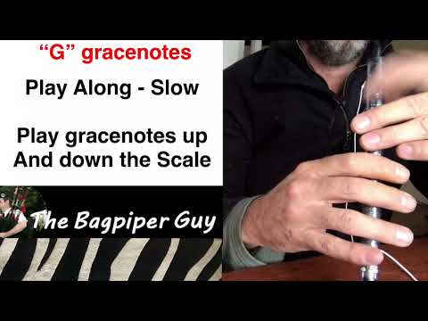 Step 2a of 10 - Learn Bagpipe "G" gracenotes