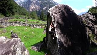 Video thumbnail: Brione arete, 6b. Brione