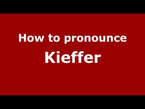 How to pronounce Kieffer (Spanish/Argentina) - PronounceNames.com