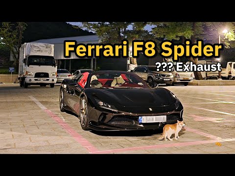 Black Ferrari F8 Spider Roaring with BRE Exhaust