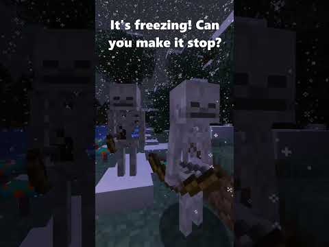 How the Minecraft Witch made it Snow #shorts