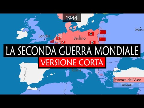 La Seconda Guerra Mondiale - Origine, Eventi e Conseguenze Riassunti sulla Mappa