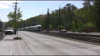 preview picture of video 'LINK LIGHT RAIL AT COLUMBIA CITY STATION & SITTING IDLE NEAR RAINIER BEACH STATION'