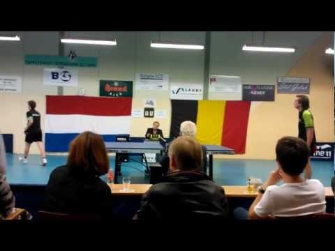 TT Intercup 2012 TTV BKS Sittard - Palette Retinne (laatste wedstrijd - game 3)
