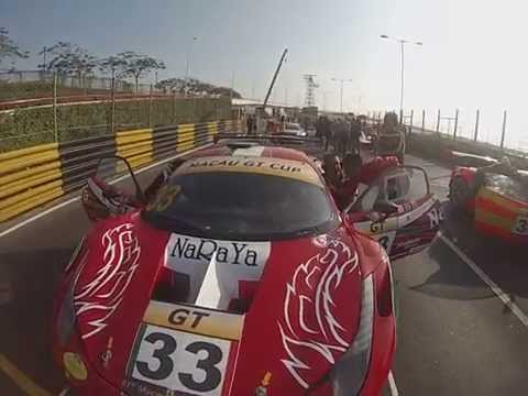 Macau GT Cup 2014: Pasin Lathouras on the grid (Sun 16 Nov).