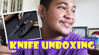 Tactical Folding Knife Unboxing+How to Fold back the Blade?+Backlog
