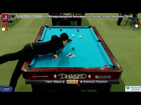 Gorst Fedor  RUS -POL  Szewczyk Wojciech Kremlin Cup 10-ball 2018.