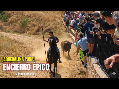 😱PELIGROSO ENCIERRO A CABALLO🤯 | Moscardón (Teruel) | 09/08/2025 | 4K