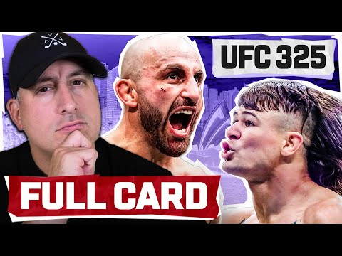 UFC 325: Volkanovski vs. Lopes 2 FULL CARD Predictions and Bets