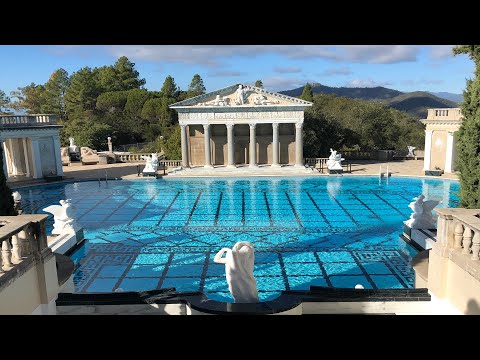 Hearst Castle på Highway 1 i Californien - måske det mest ekstravagante slot i USA