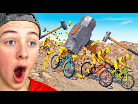 Reacting to the FUNNIEST NPC Bike Race on Youtube!