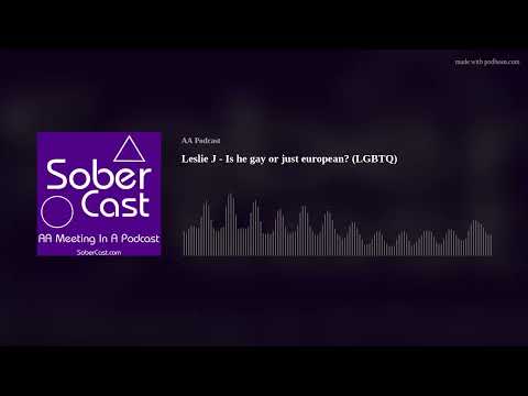 Leslie J - Is he gay or just european? (LGBTQ) - AA Speaker