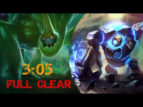 Zac full jungle clear blue start patch 12.3 in 3:05 (no leash)