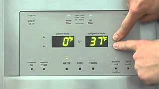 Frigidaire Side by Side Refrigerator with Controls On Door - Manual Defrost Mode