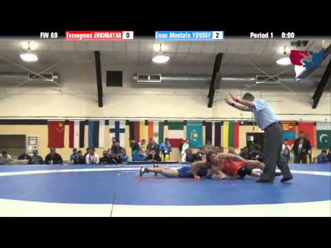 69 KG RR1 - Tsevegmed Enkhbayar (MGL) vs Enas Mostafa Yousef (EGY)