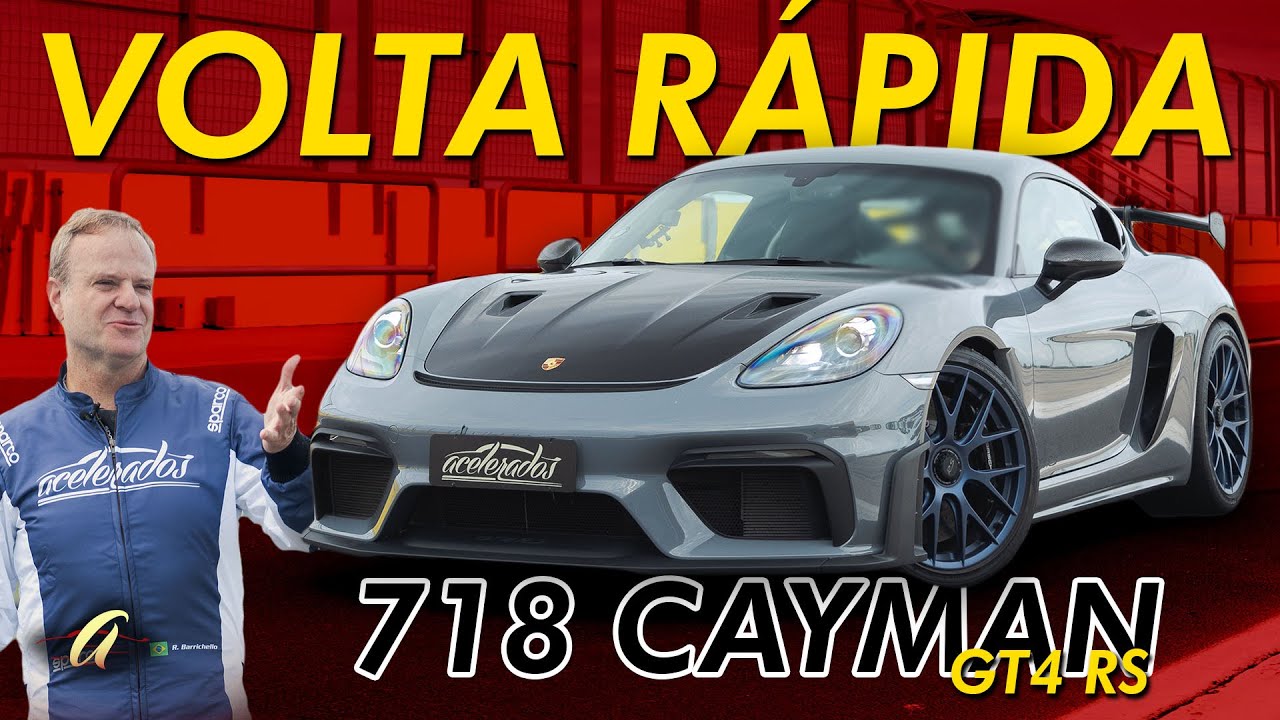 PORSCHE 718 CAYMAN GT4 RS NO TOP 3 DA VOLTA RÁPIDA? Rubinho acelera o monstro de 500 cv!