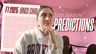My 2025 F1 Prediction Bingo!
