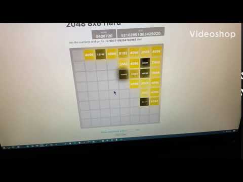 9007199254740992 8x8 2048 Game 2048 To 524288 Tile Preview