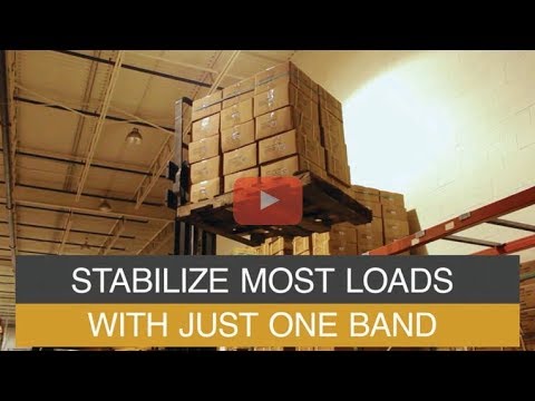 Unloading a Container with Pallet Bands