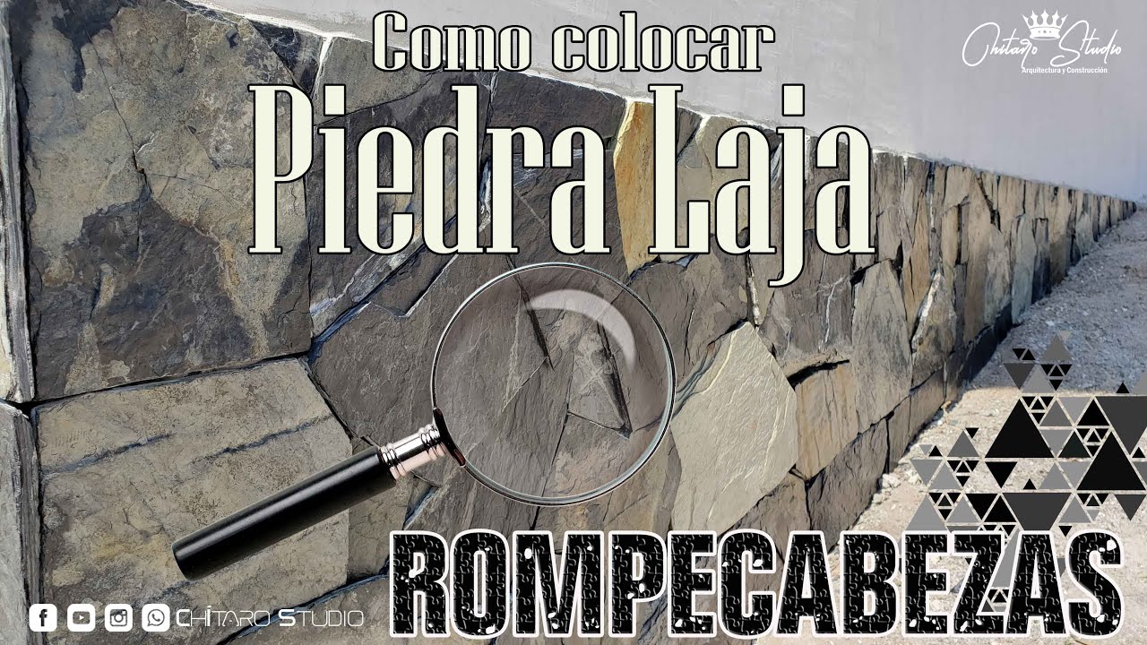 Tutorial|Como colocar Piedra Laja tipo ROMPECABEZAS ✅