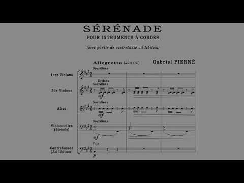 Gabriel Pierné, Serenade for String Orchestra, Op.7 (Score)