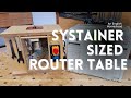 Small Systainer Sized Router Table
