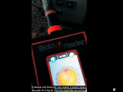 Gold Radar. Long Range Gold Detector / DÉTECTEURS OR LONGUE PORTÉE. From MWF. Tested not working.