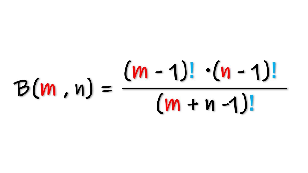 BETA FUNCTION | example 2 | alternative form