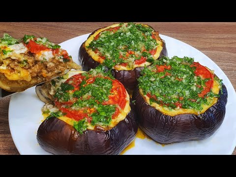 , title : 'I tried this recipe in a restaurant. The perfect recipe for dinner. Stuffed eggplant.'