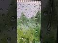 🌧 Realistic Rain drops on Window idea🌧️Easy Watercolor painting #ArtByAsh #Shorts #forest #rain #art