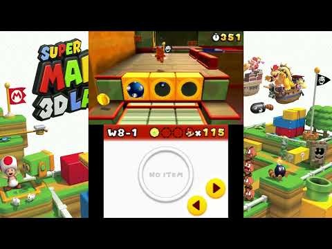 Super Mario 3D Land - W8-1 (All Star Coins)