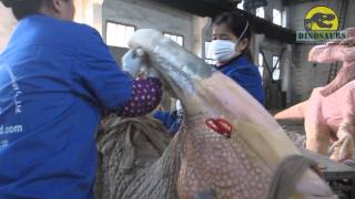 Silicon fiberglass on the skin and lady socks attach to the silicon skin