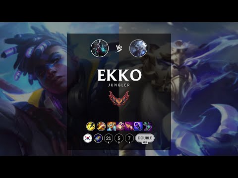 Ekko Jungle vs Volibear - KR Grandmaster Patch 12.7